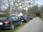 OUr cars parked outside the house