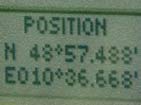 GPS position.
