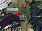 GPS posistion transferred into Google Earth.