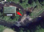 GPS posistion transferred into Google Earth.