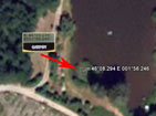 GPS posistion transferred into Google Earth.
