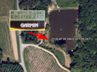 Posistion transferred into Google Earth.