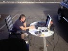 Picture sent live while activity in progress