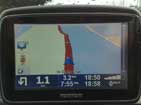 GPS in Map mode showing location