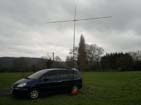 Another view of the antenna setup.