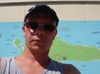 Marc 14DX181 infront of Honorat Info Board.