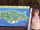14DX181 and Ste Marguerite island map infoboard.