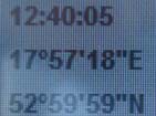 GPS showing position.