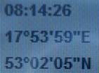 GPS showing position.