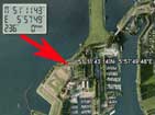 Posistion transferred into Google Earth