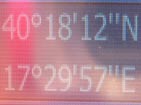 GPS posistion showing proof of location.