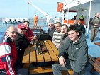 ferry with friends.