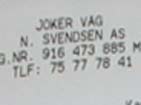 Steigen city shop receipt.