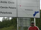 161DX012 Waldi passing the Artic Circle N66�33.38.