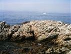 The other side of the rock.
