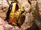 Backpack containing Battery.