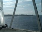On the lighthouse.