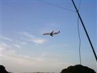 Plane landing.