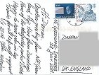 postcard back