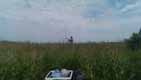 Jesper setting up the antenna...