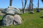 Klokkestenen - (Bell Stone) - can make a sound like a Bell (with car in background)