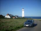 Helnaes Island Light House and view.