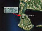 GPS posistion transferred into Google Earth.