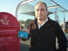 postcard and postbox
