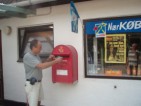 sending postcard