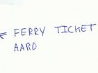 ferry receipt