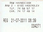 resturant receipt