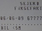 Ferry ticket.