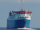 Sejer� ferry arrives.