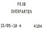 Ferry reciept