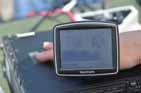 Another clear shot of the GPS, news paper and radio