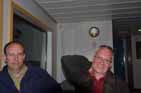 Tom and Karsten - TIRED (see clock above: 23:05) and sun burned, BUT HAPPY.........