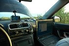 in car