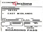 boarding card