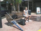 waiting for hire car
