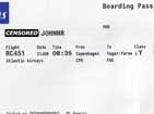 Boarding Pass Copenhangen - Faroe Islands