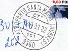 Direct card stamp from Santa Maria Island.